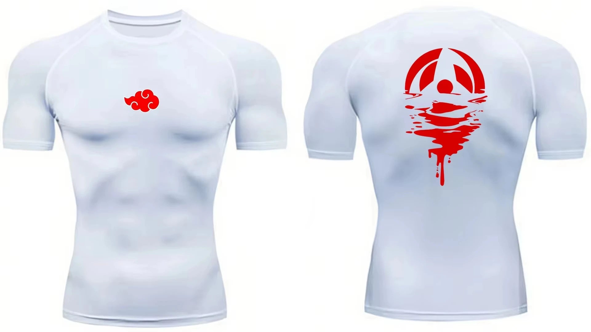 Anime Men'S Compression Shirt Fitness Sport Running Tight Gym Tshirts Athletic Workout Quick Dry Tops Tee Summer Top S-3XL