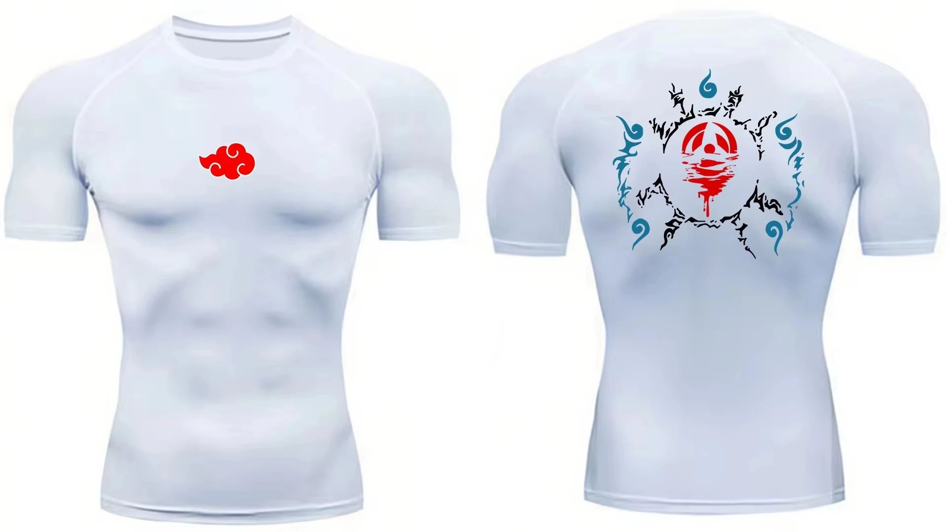 Anime Men'S Compression Shirt Fitness Sport Running Tight Gym Tshirts Athletic Workout Quick Dry Tops Tee Summer Top S-3XL