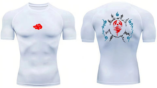 Anime Men'S Compression Shirt Fitness Sport Running Tight Gym Tshirts Athletic Workout Quick Dry Tops Tee Summer Top S-3XL