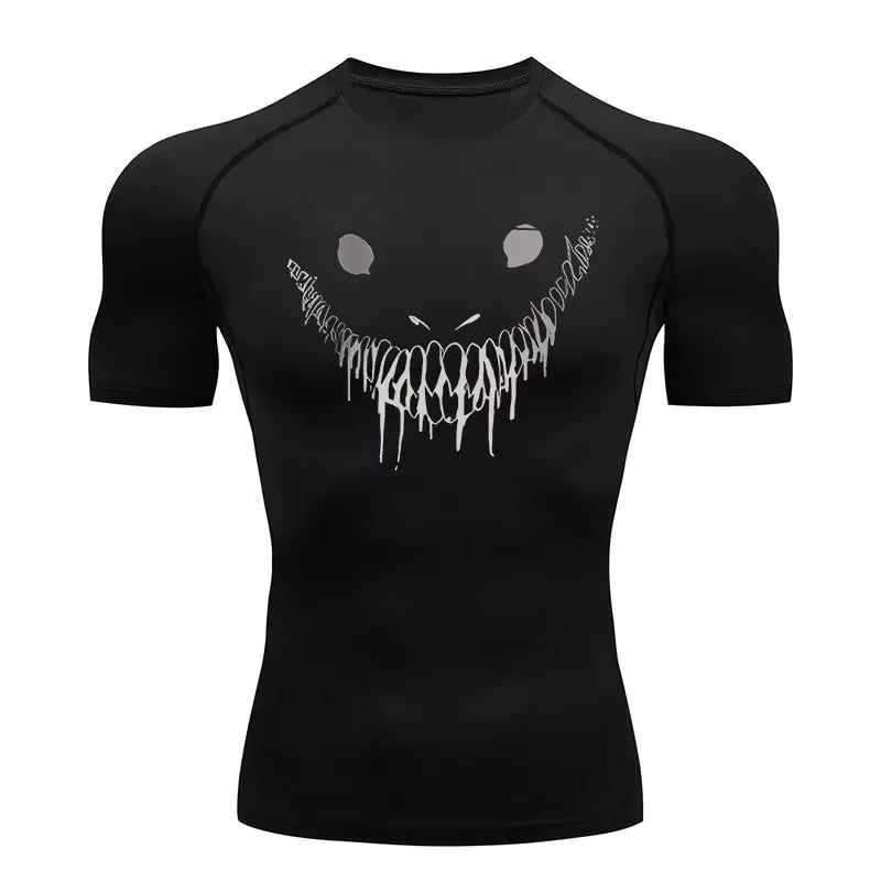 Anime Berserk Compression Tshirt Men'S Rashgard Tops Short Sleeves Second Skin Bodybuilding T-Shirt Quick Dry Tight Shirt Men