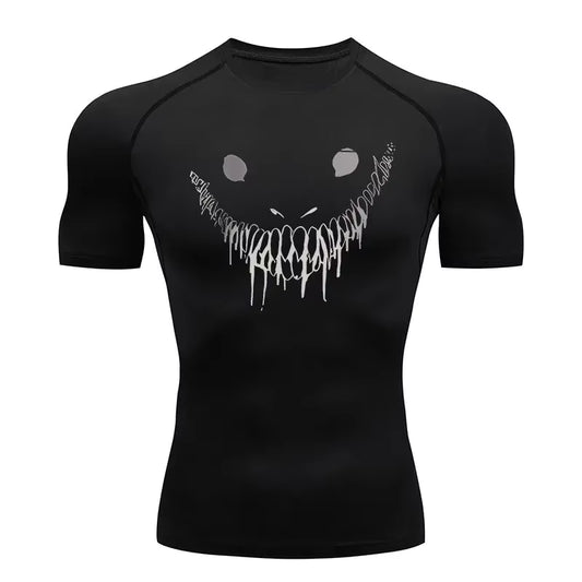 Anime Berserk Compression Tshirt Men'S Rashgard Tops Short Sleeves Second Skin Bodybuilding T-Shirt Quick Dry Tight Shirt Men