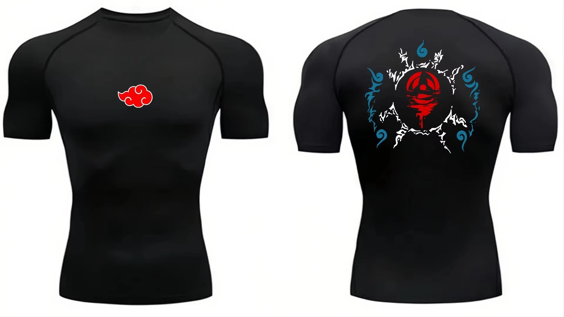 Anime Men'S Compression Shirt Fitness Sport Running Tight Gym Tshirts Athletic Workout Quick Dry Tops Tee Summer Top S-3XL