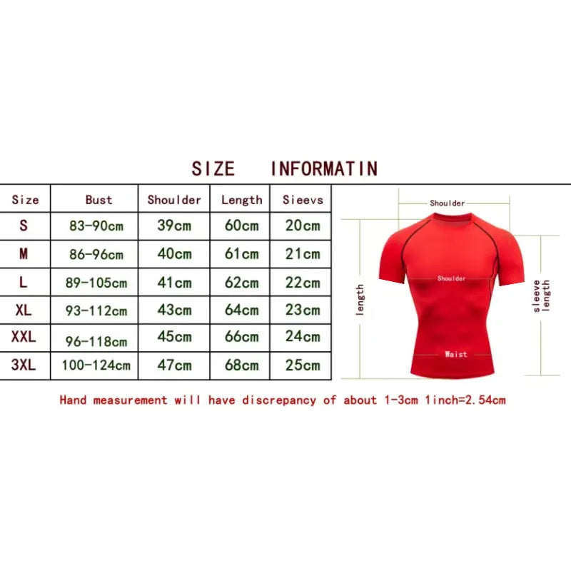 Anime Men'S Compression Shirt Fitness Sport Running Tight Gym Tshirts Athletic Workout Quick Dry Tops Tee Summer Top S-3XL