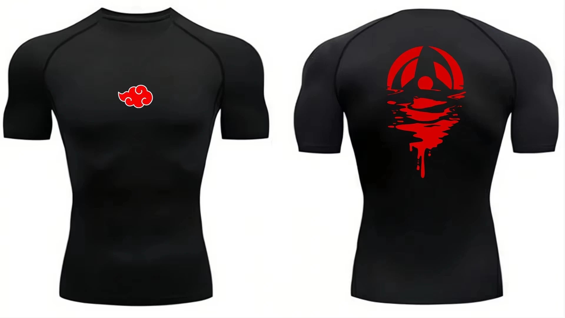 Anime Men'S Compression Shirt Fitness Sport Running Tight Gym Tshirts Athletic Workout Quick Dry Tops Tee Summer Top S-3XL