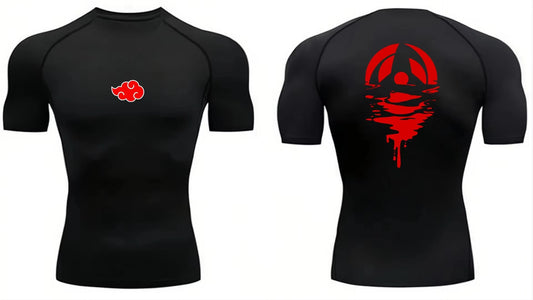 Anime Men'S Compression Shirt Fitness Sport Running Tight Gym Tshirts Athletic Workout Quick Dry Tops Tee Summer Top S-3XL
